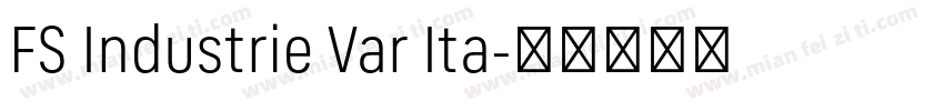 FS Industrie Var Ita字体转换